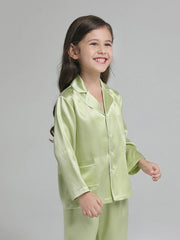 Kids Silk Pajamas Set Boys And Girls Silk Pajamas Set - DIANASILK