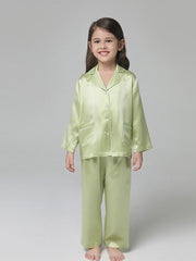 Kids Silk Pajamas Set Boys And Girls Silk Pajamas Set - DIANASILK