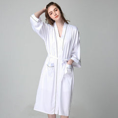 Women Long 100% Silk Nightgown and Robes Set - DIANASILK