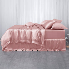 22 Momme 3PCS Silk Duvet Cover Set Seamless Luxury Silk Bedding Set - DIANASILK