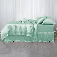 22 Momme 4PCS Silk Duvet Cover Set (fitted sheet) Silk Bedding Set - DIANASILK