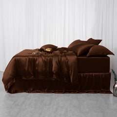 22 Momme 4PCS Silk Duvet Cover Set (flat sheet) Silk Bedding Set - DIANASILK