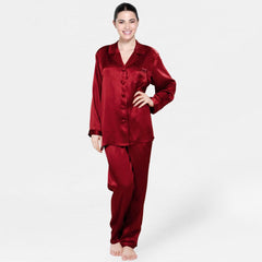 Classic 100% Mulberry Luxury Nightwear Silk Pajamas Set for Women - DIANASILK