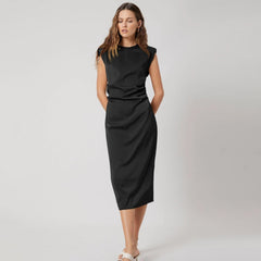 Ladies 100% Mulberry Silk Sleeveless Dress - DIANASILK