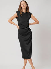 Ladies 100% Mulberry Silk Sleeveless Dress - DIANASILK