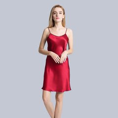 Classic Short Silk Nightgown For Women Silk Nighties - DIANASILK