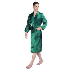 Long Silk Robe Luxury Silk Sleepwear For Men - DIANASILK