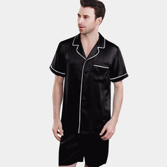 Men's Luxury Silk pajama Short Set Silk Sleepwear - DIANASILK