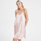 Sexy Classic Short Silk Slip Nightgown Silk Nightdress - DIANASILK