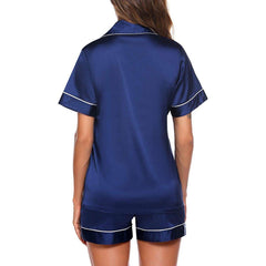 Short Silk Pajamas For Women's 100% Silk Short Two-piece Pyjamas Set - DIANASILK