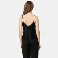 Silk V Neck Cami Pajamas Luxury Silk Sleepwear Set For Women - DIANASILK