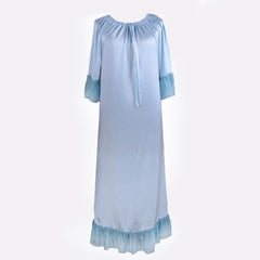 Women's Long 100% Silk Nightgown Silk Nightdress - DIANASILK