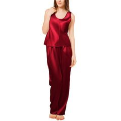Women's 100% Silk Pajama Set Luxury Sleepwear (multi-colors) - DIANASILK