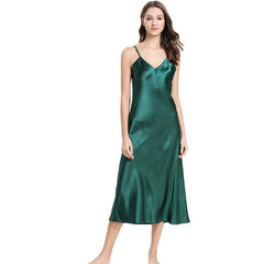 Women's Luxury Long Silk Nightgown Silk Nightdress - DIANASILK