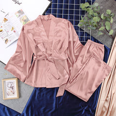 Robe de pyjama à manches longues à manches longues pour femmes