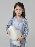 Conjunto de pijamas de seda para niños Conjunto de pijamas de seda para niños y niñas