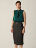 Elegant Silk Grade 6A 22MM 100% Silk Top Sleeveless Silk Shirt for Women