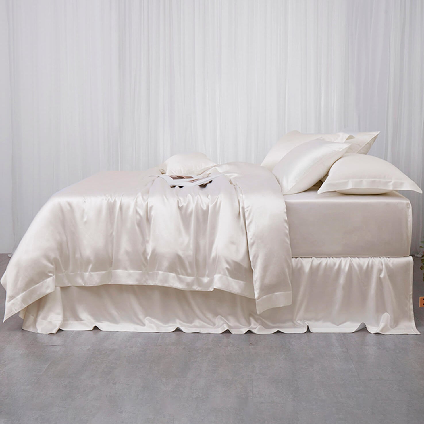 22 Momme 3PCS Duvet Cover Set Seamless Luxury Silk Bedding Set - DIANASILK