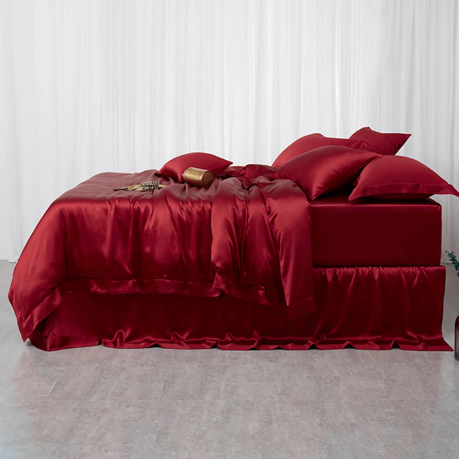22 Momme 3PCS Duvet Cover Set Seamless Luxury Silk Bedding Set - DIANASILK