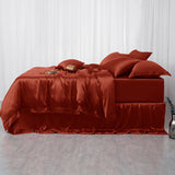 22 Momme 4PCS Duvet Cover Set (flat sheet) Silk Bedding Set - DIANASILK