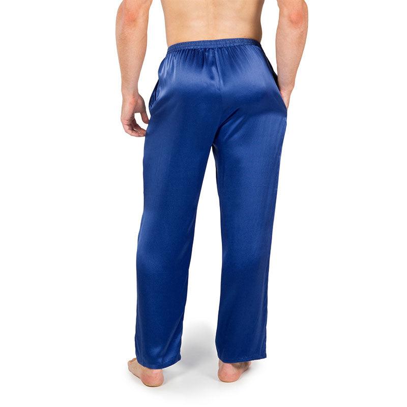 Mens Silk Pajama Pants Long Real Silk Pajamas Bottoms Sleep Bottoms Lounge Pyjamas Pants - DIANASILK
