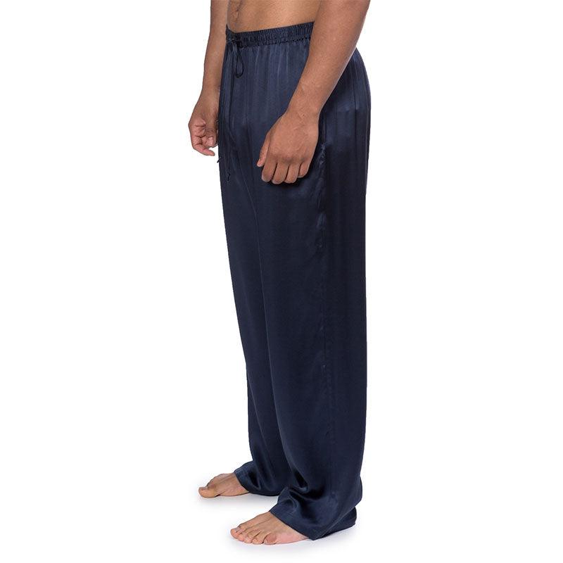 Mens Silk Pajama Pants Long Real Silk Pajamas Bottoms Sleep Bottoms Lounge Pyjamas Pants - DIANASILK