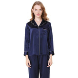 Classic Silk Pajama Long Set For Women Silk pyjama Pure Silk Sleepwear (multi-colors) - DIANASILK
