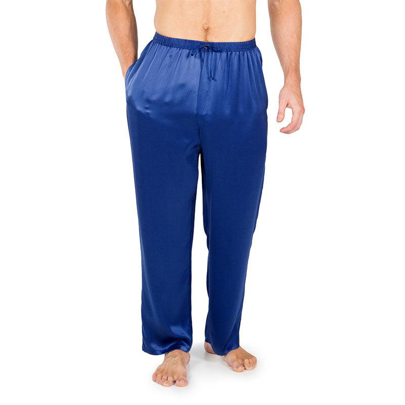 Mens Silk Pajama Pants Long Real Silk Pajamas Bottoms Sleep Bottoms Lounge Pyjamas Pants - DIANASILK