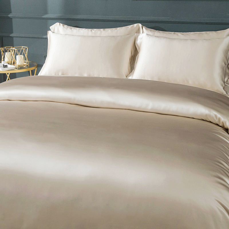 19 Momme 3PCS Duvet Cover Set Seamless Luxury Silk Bedding Sets
