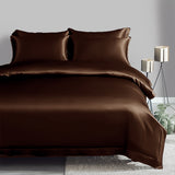 19 Momme 3PCS Ensemble de housse de couette Ensembles de literie en soie de luxe sans couture