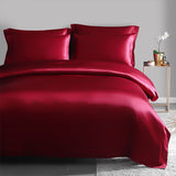 19 Momme 3PCS Ensemble de housse de couette Ensembles de literie en soie de luxe sans couture
