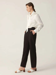 Blouse de soie à manches longues de magnifiques manches longues pour femmes