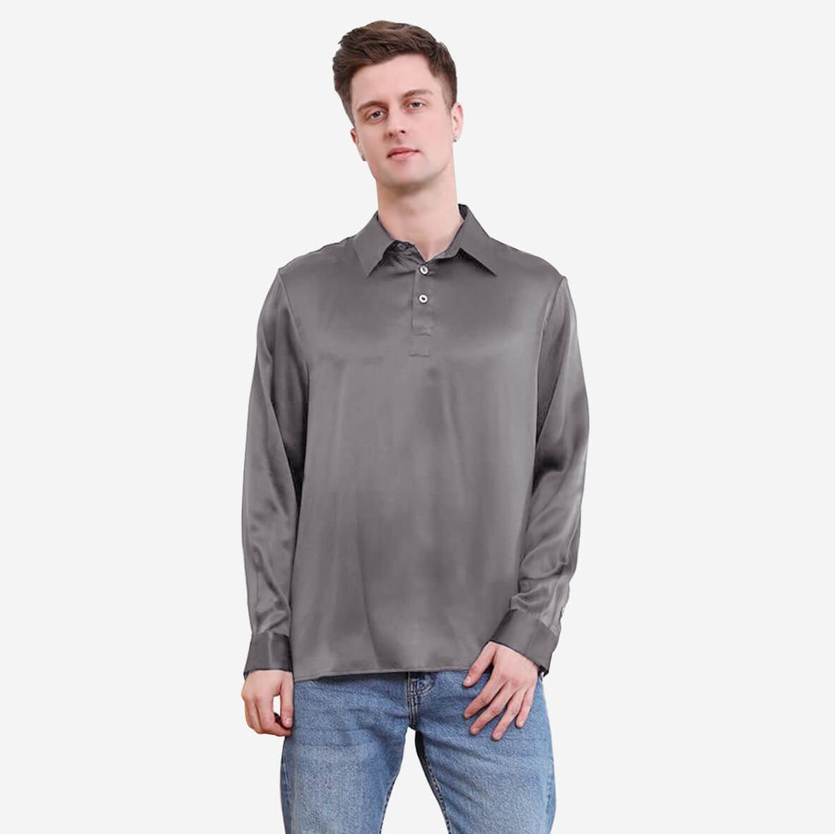 Mens long sleeve polos on sale on sale