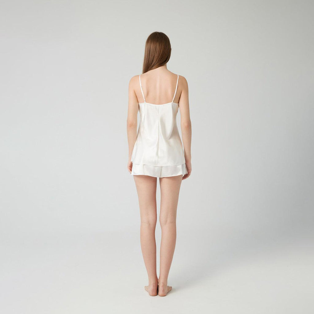 Classic Silk Camisole Set For Women Short Women Silk sleepwear - DIANASILK