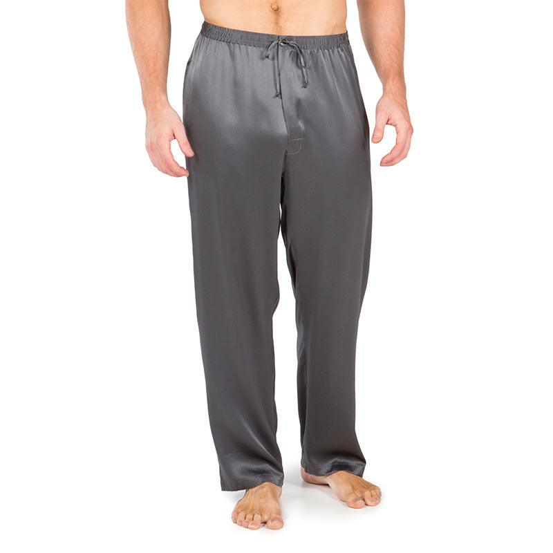 Mens Silk Pajama Pants Long Real Silk Pajamas Bottoms Sleep Bottoms Lounge Pyjamas Pants - DIANASILK