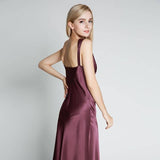Deep V Neck Classic Silk Nightgown  Long Silk Nightwear For Women - DIANASILK