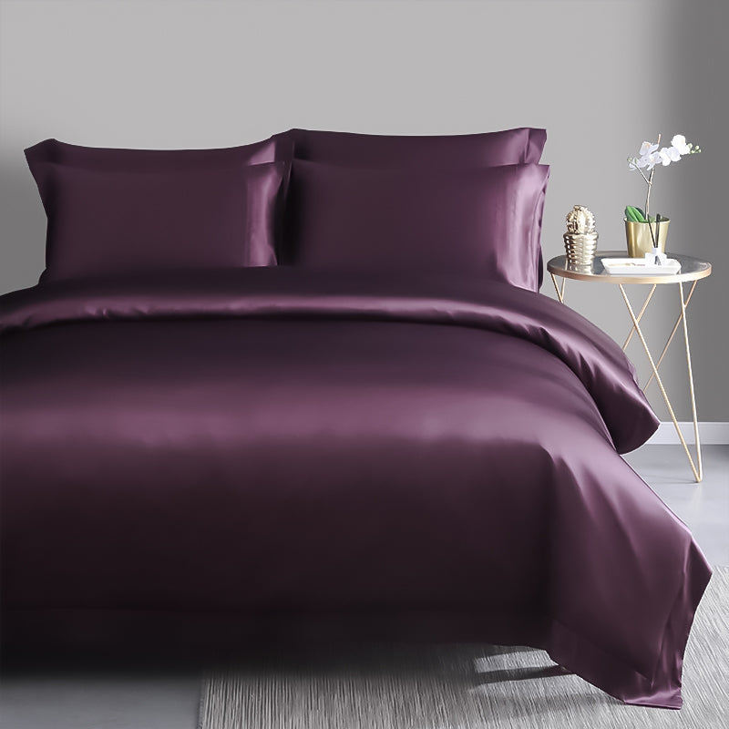 Lace Pure Satin Silk Bedding Set Adult Luxury Duvet Covers With Pillow –  Pgmdress