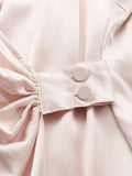Elegantes 100% Seidenhemd mit V-Ausschnitt, langen Ärmeln, Seidentop, Seidenbluse für Frauen