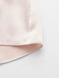 Elegantes 100% Seidenhemd mit V-Ausschnitt, langen Ärmeln, Seidentop, Seidenbluse für Frauen