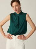 Elegant Silk Grade 6A 22MM 100% Silk Top Sleeveless Silk Shirt for Women