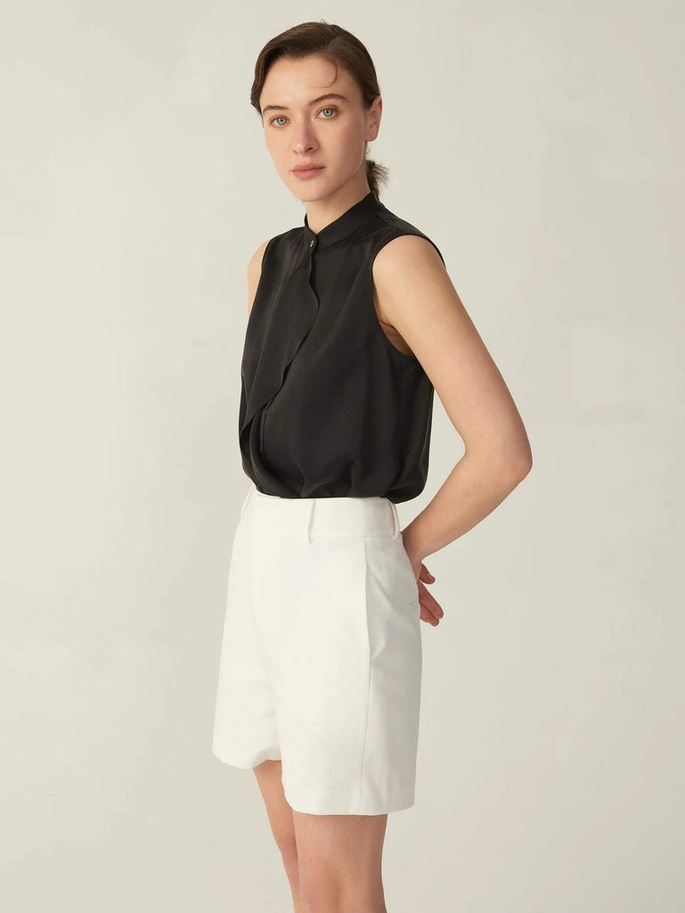 Elegant Silk Grade 6A 22MM 100% Silk Top Sleeveless Silk Shirt for Women