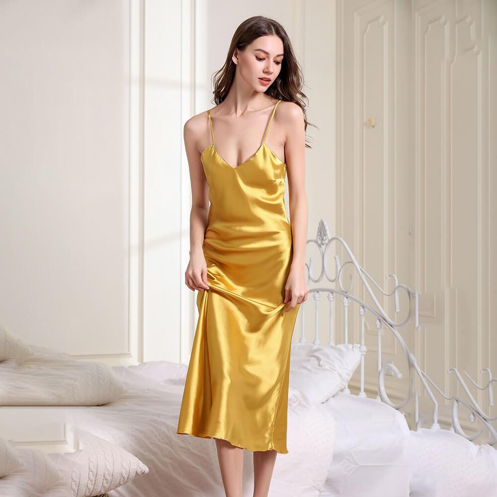 Women's Luxury Long Silk Nightgown Silk Nightdress DIANASILK Women's Luxury Long Silk Nightgown Silk Nightdress DIANASILK