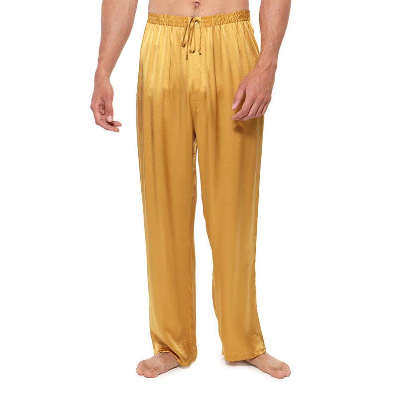 Mens Silk Pajama Pants Long Real Silk Pajamas Bottoms Sleep Bottoms Lounge Pyjamas Pants - DIANASILK