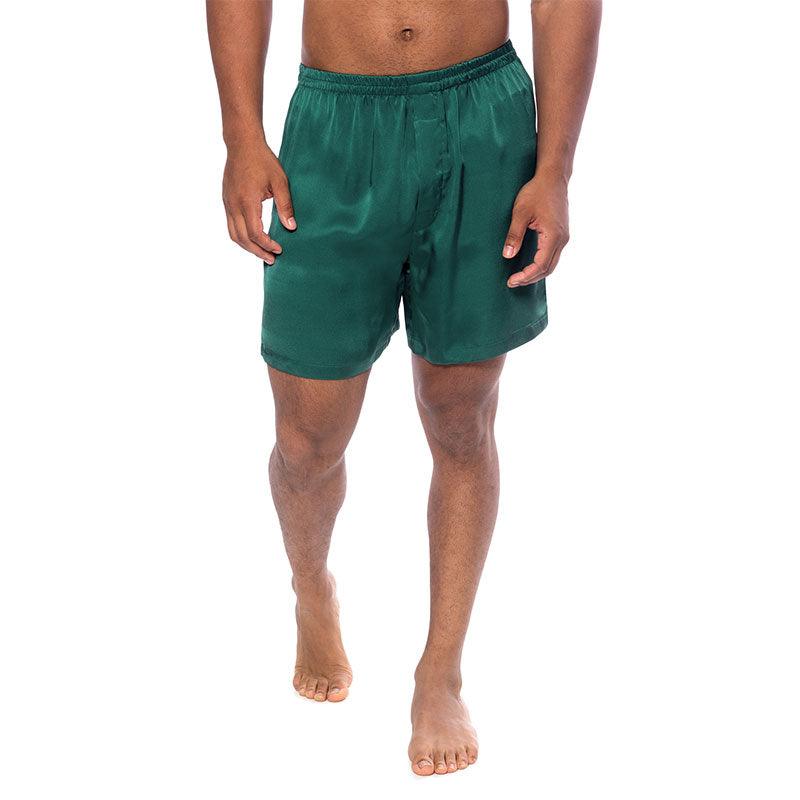 Mens Silk Pajama Shorts pants Luxury 100% Pure Silk Boxers Underwear - DIANASILK