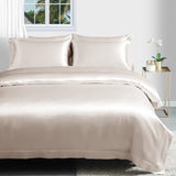 19 Momme 3PCS Ensemble de housse de couette Ensembles de literie en soie de luxe sans couture