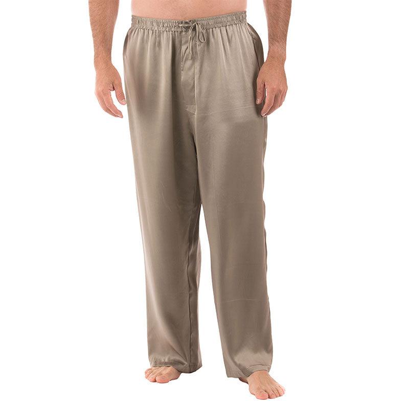 Mens Silk Pajama Pants Long Real Silk Pajamas Bottoms Sleep Bottoms Lounge Pyjamas Pants - DIANASILK