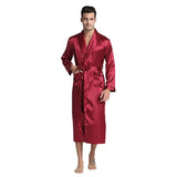 Long Silk Robe Luxury Silk Sleepwear  For Men - DIANASILK