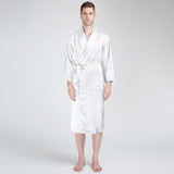 Long Silk Robe Luxury Silk Sleepwear  For Men - DIANASILK