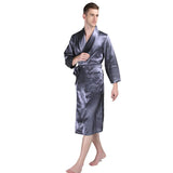 Long Silk Robe Luxury Silk Sleepwear  For Men - DIANASILK