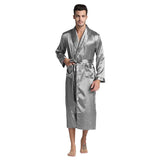 Long Silk Robe Luxury Silk Sleepwear  For Men - DIANASILK